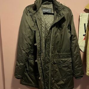 Eddie Bauer Khaki Quilted Jacket